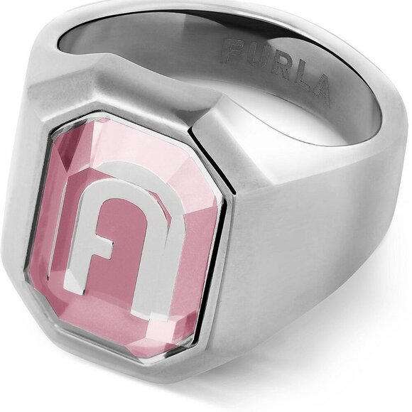 Furla Octagonal Ring Pink Size 7 NIB - Picture 9 of 11